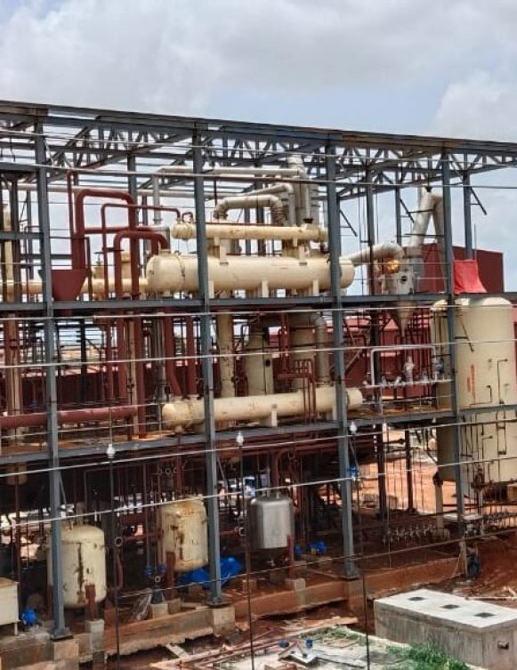 solvent plant for the edible oil